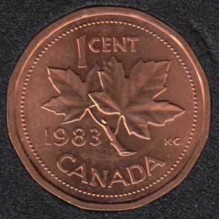1983 - B.Unc - Near Beads - Canada Cent