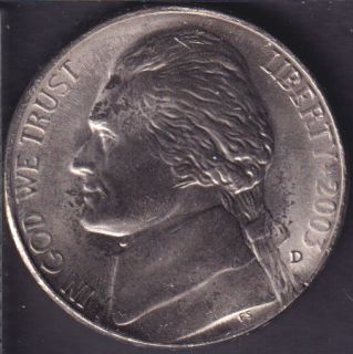 2003 D - Jefferson - B.Unc - 5 Cents