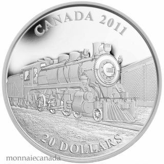 2011- $20 Fine Silver Coin - Great Canadian Locomotives: D-10 Locomotive