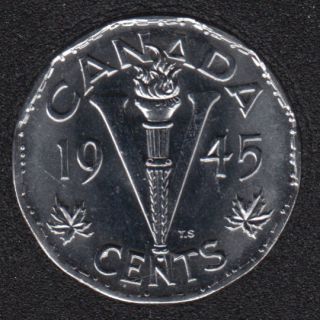1945 - Choice B.Unc - Canada 5 Cents