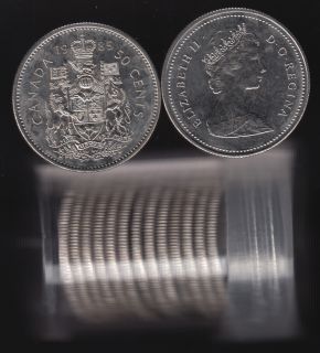 1985 50 cent specimen coin from mint set 50 cents UNC