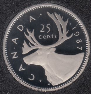 1987 - Proof - Canada 25 Cents
