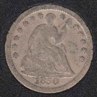 1850 - Liberty Seated - Half Dime