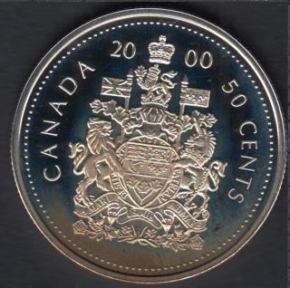 2000 - Proof - Silver - Canada 50 Cents