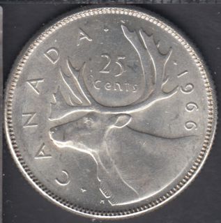 1966 - B.Unc - Canada 25 Cents