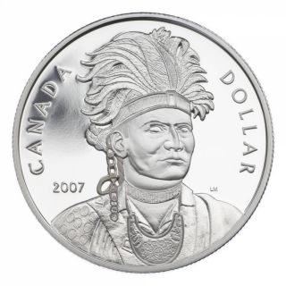 2007 Proof Silver Dollar - Joseph Brant (Thayendanegea)