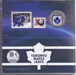 2014 - Ensemble-cadeau pièce et timbres de la LNH - Toronto Maple Leafs