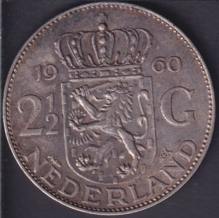1960 - VF - 2 1/2 Gulden - Pays-Bas