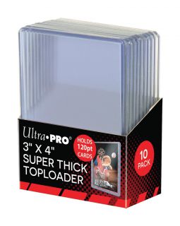 ULTRA PRO - 3'' x 4'' Super Thick Toploader - 120 PT - 10 Pack