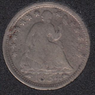 1854 - Liberty Seated - Half Dime