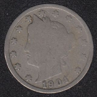 1904 - Liberty Head - 5 Cents