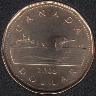 2008 - B.Unc - Canada Loon Dollar