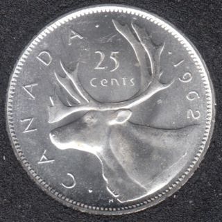 1962 - B.Unc - Canada 25 Cents