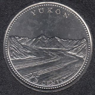 1992 - #5 B.Unc - Yukon - Canada 25 Cents