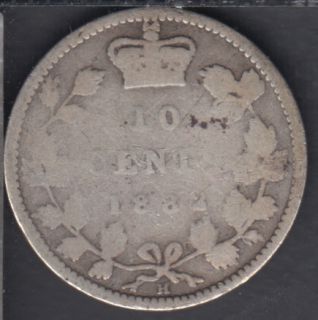 1882 H - Canada 10 Cents