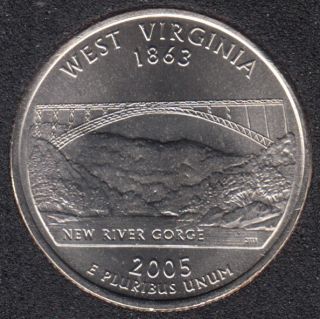 2005 P - West Virginia - 25 Cents