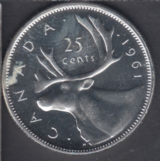 1961 - Proof Like - Canada 25 Cents