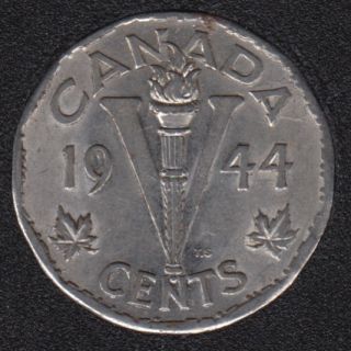 1944 - Missing Chrome - Canada 5 Cents