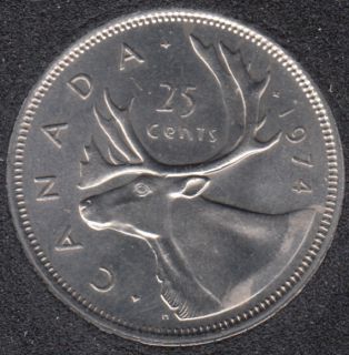 1974 - B.Unc - Canada 25 Cents