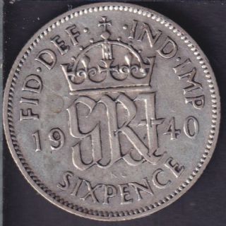 1940 - VG - 6 Pence - Grande Bretagne