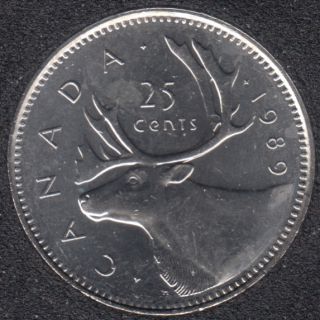 1989 - B.Unc - Canada 25 Cents