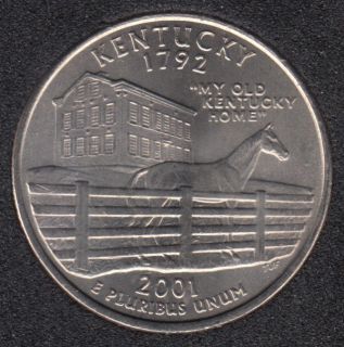 2001 P - Kentucky - 25 Cents