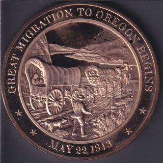 1843 - 22 May - Great Migration to Oregon Begins - 44mm