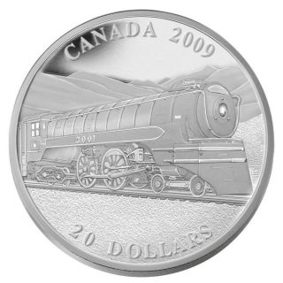 2009 - $20 Pièce en argent fin - Série des locomotives canadiennes : Le Jubilee