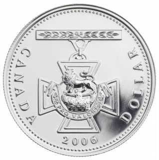 2006 Canada $1 Victoria Cross Dollar Brilliant en Argent Fin - Sans Taxe