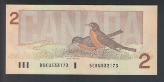1986 $2 Dollars - AU/UNC - Thiessen Crow - Prefix BGK