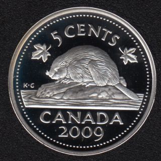 2009 - Proof - Argent - Canada 5 Cents