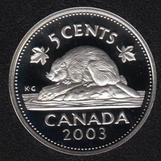 2003 - Proof - Argent - Canada 5 Cents