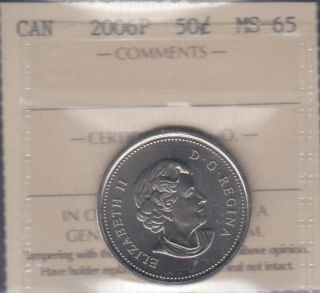 2006 P - ICCS - MS 65 - Canada 50 Cents