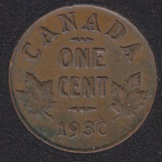 1930 - VF - Canada Cent