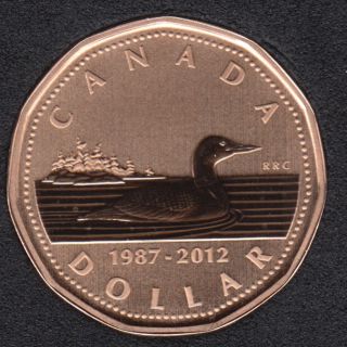 2012 - 1987 - Specimen - 25th Anniversairy of the Loon - Canada Dollar