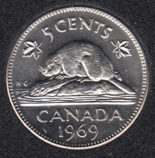 1969 - B.Unc - Canada 5 Cents