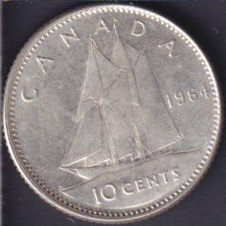 1964 - UNC - Canada 10 Cents