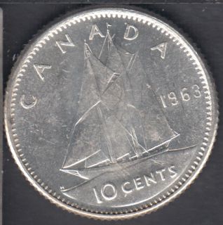 1963 - UNC - Canada 10 Cents