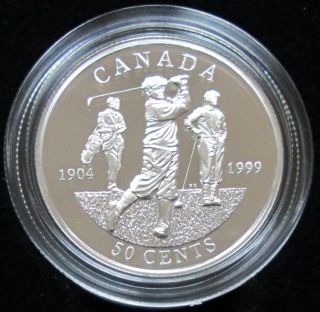 1999 CANADA 50 Cents Argent Sterling - Premier Omnium Canadien