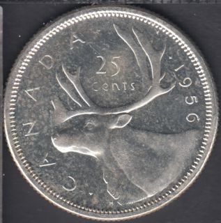 1956 - Proof Like - Canada 25 Cents
