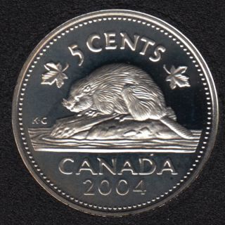 2004 - Proof - Silver - Canada 5 Cents