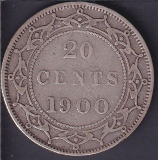 NewFoundland - 1900 - Fine - 20 Cents