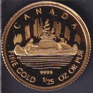 2005 - 50 Cents - 1/25 OZ Or Pur 99.99 - Voyageur