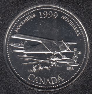1999 - #911 B.Unc - Novembre - Canada 25 Cents