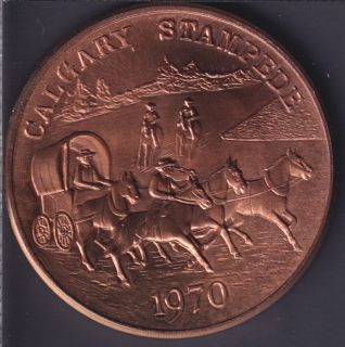 1970 Calgary Stampede - Calgary Alberta - Medal - 39mm