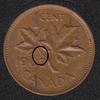 1963 - Hanging '3' - Canada Cent