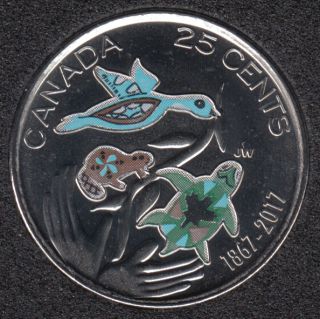 2017 - B.Unc - Col. Hope for a Green Future - Canada 25 Cents