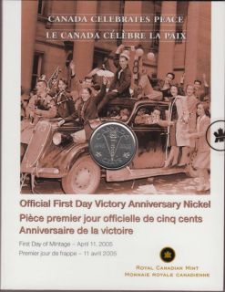 2005 - 5 Cents - Official First Day Victory
