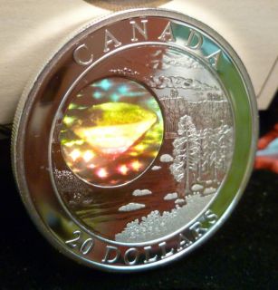 2005 - 20$ en Argent Fin - Diamants Double Image Hologramme - Sans Taxe