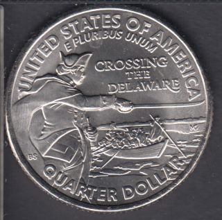 2021 P - B.Unc - Crossing the Delaware - 25 Cents